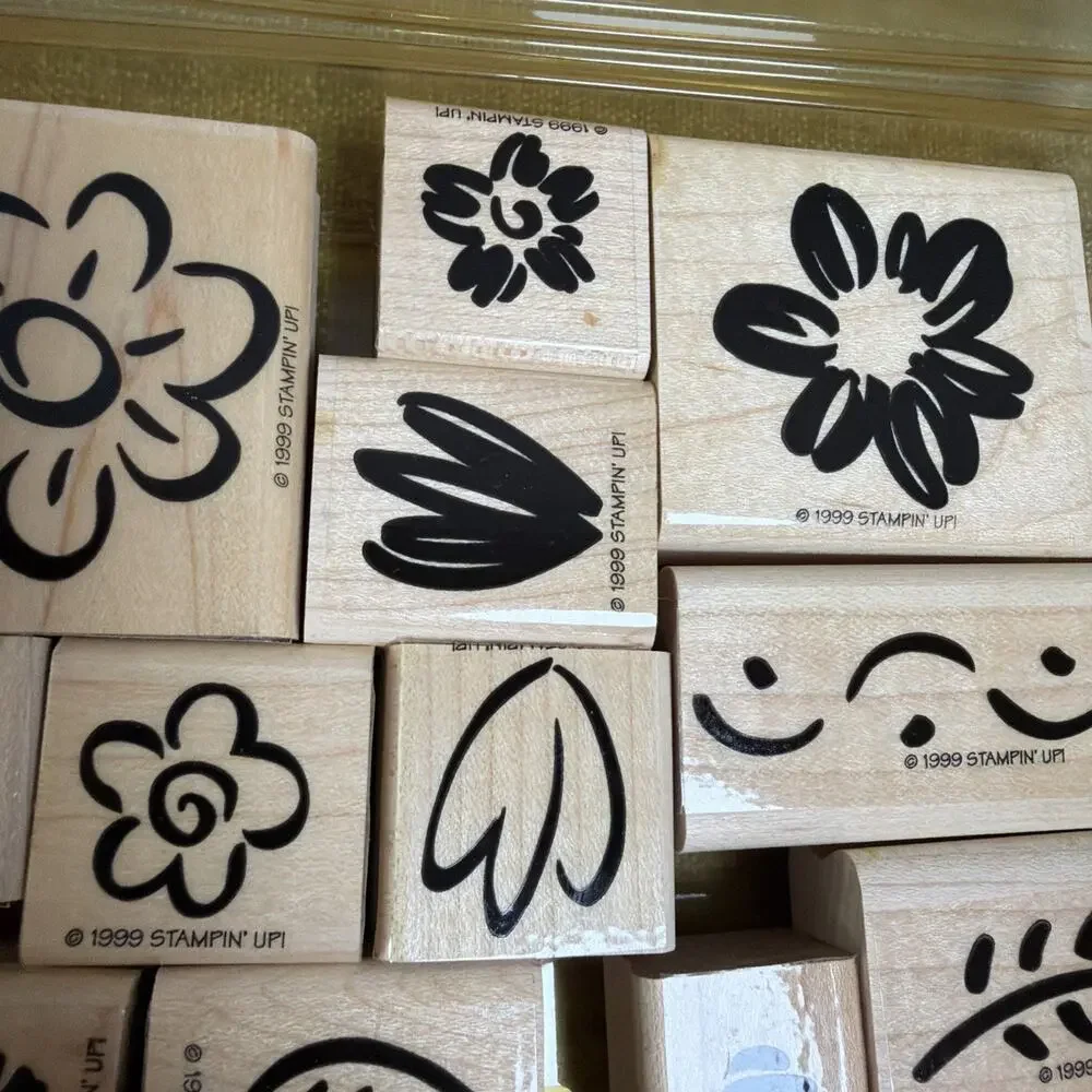 Stampin' Up! Two Step Stampin Fanciful Flowers- 1999 - Contains 13 Stamps